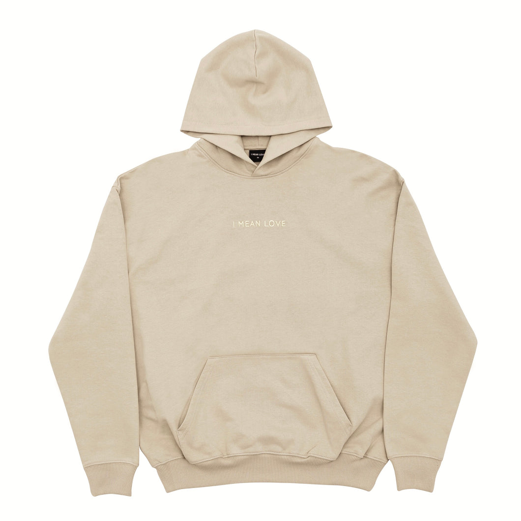 O/S DESERT BEIGE HOODIE