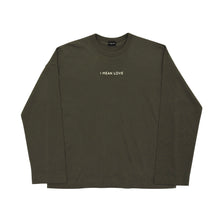 Load image into Gallery viewer, O/S OLIVE GREEN LONG SLEEVE