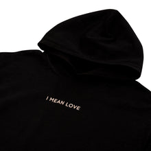 Load image into Gallery viewer, O/S NIGHT BLACK HOODIE
